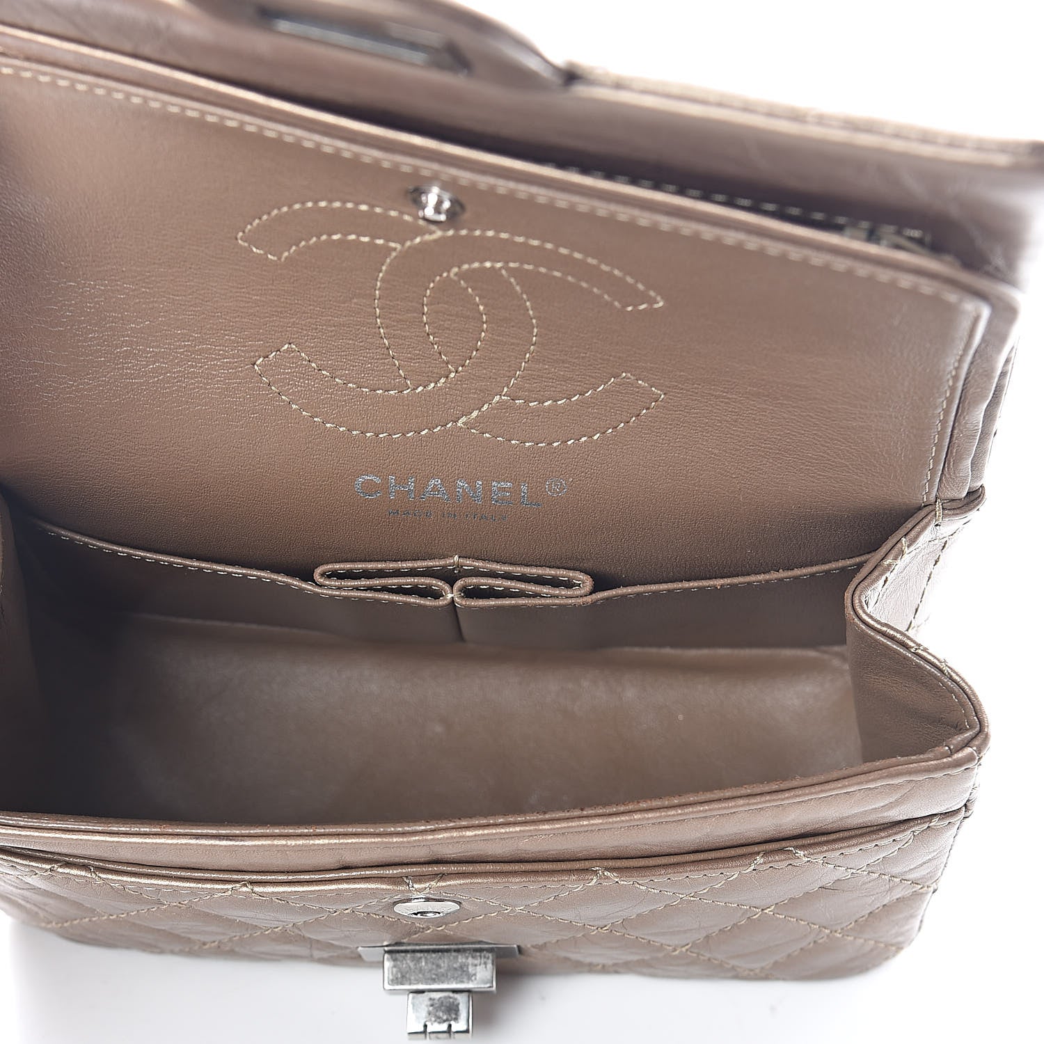 Chanel Metallic Calfskin Quilted 2.55 Reissue 224 Flap Gold 8 of 10