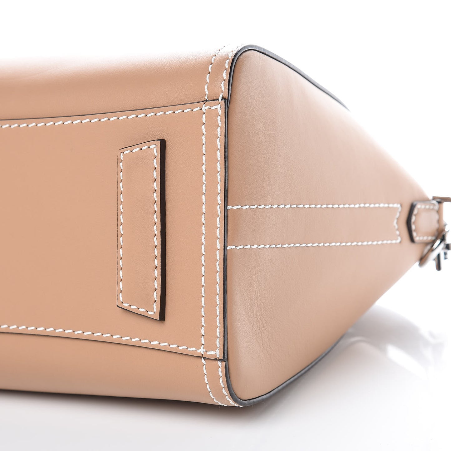Calfskin Small Topstitch Bi-Color Antigona Beige Black