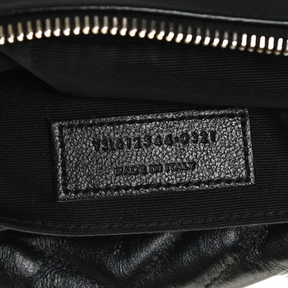 Saint Laurent Calfskin Matelasse Monogram Lou Camera Bag Black 7 of 10