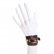 Balenciaga Agneau Giant Gold Triple Tour M Bracelet Cigare Fonce 1 of 16