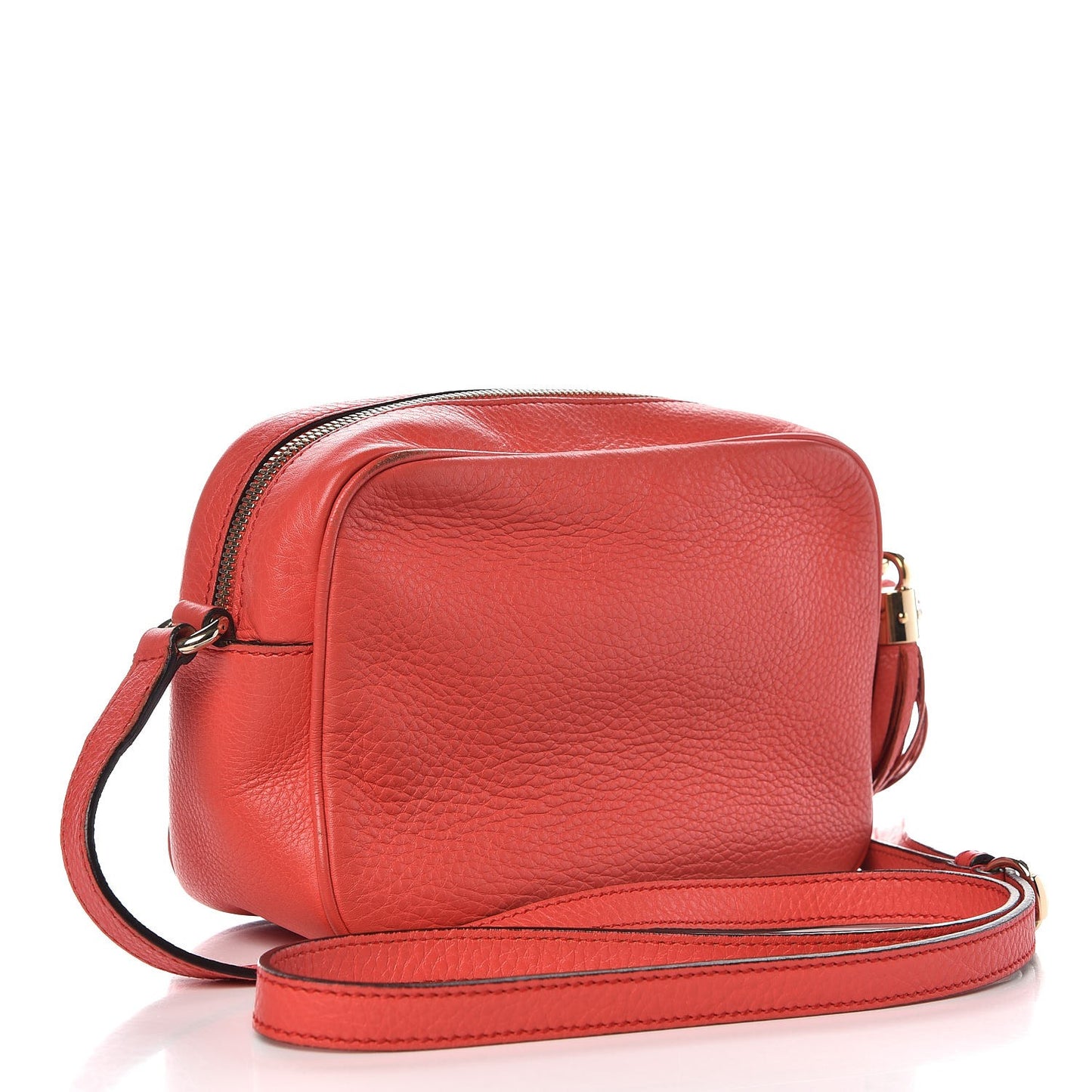 Pebbled Calfskin Small Soho Disco Bag Begonia Pink