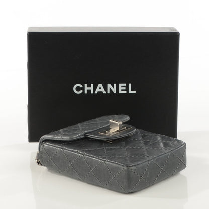 Chanel Calfskin Quilted 2.55 Reissue Phone Case Dark Grey 4 of 9