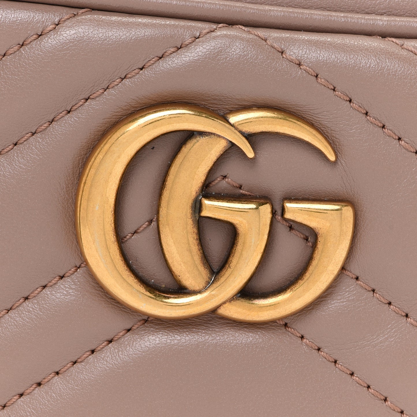 Calfskin Matelasse Mini GG Marmont Chain Shoulder Bag Porcelain Rose