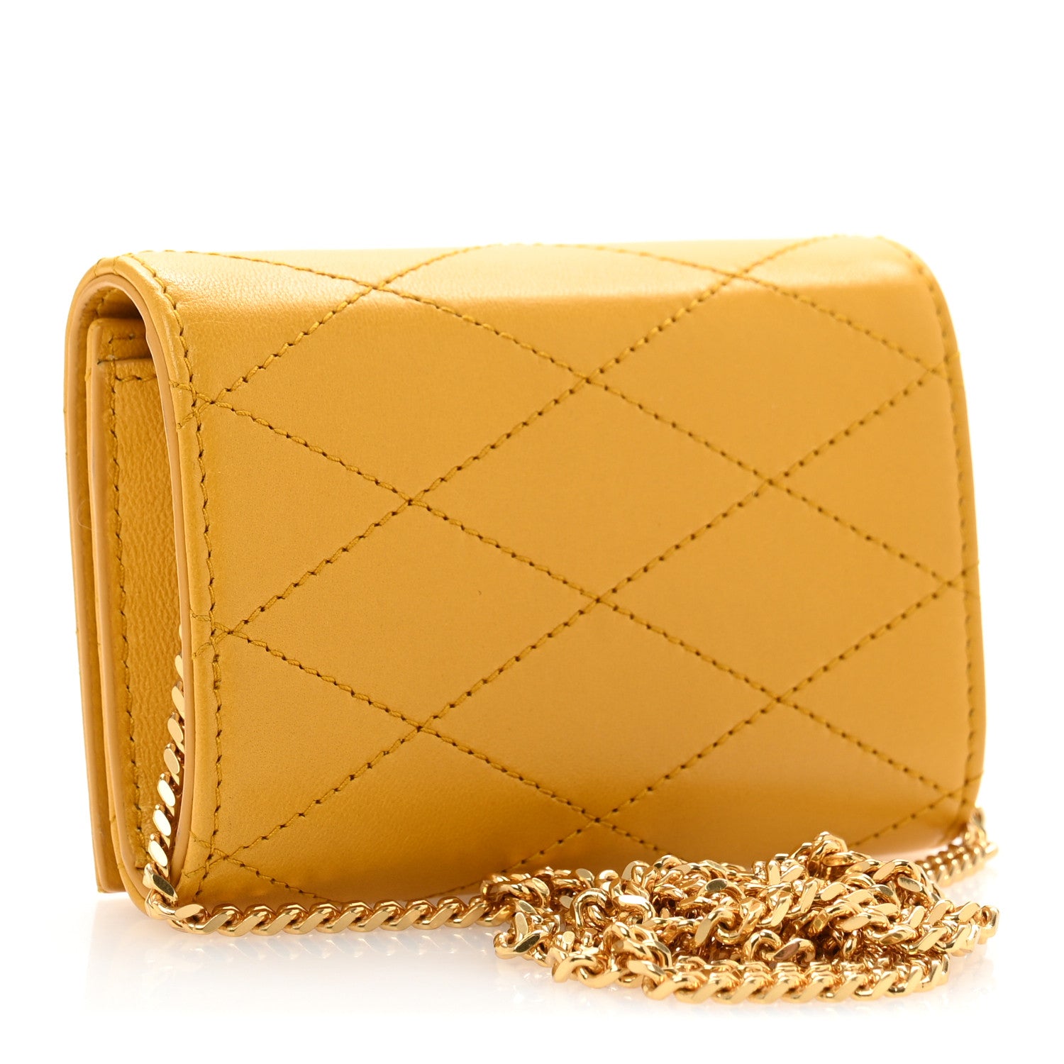 Saint Laurent Lambskin Quilted Monogram Baby Crossbody Bag  Saffran 3 of 11