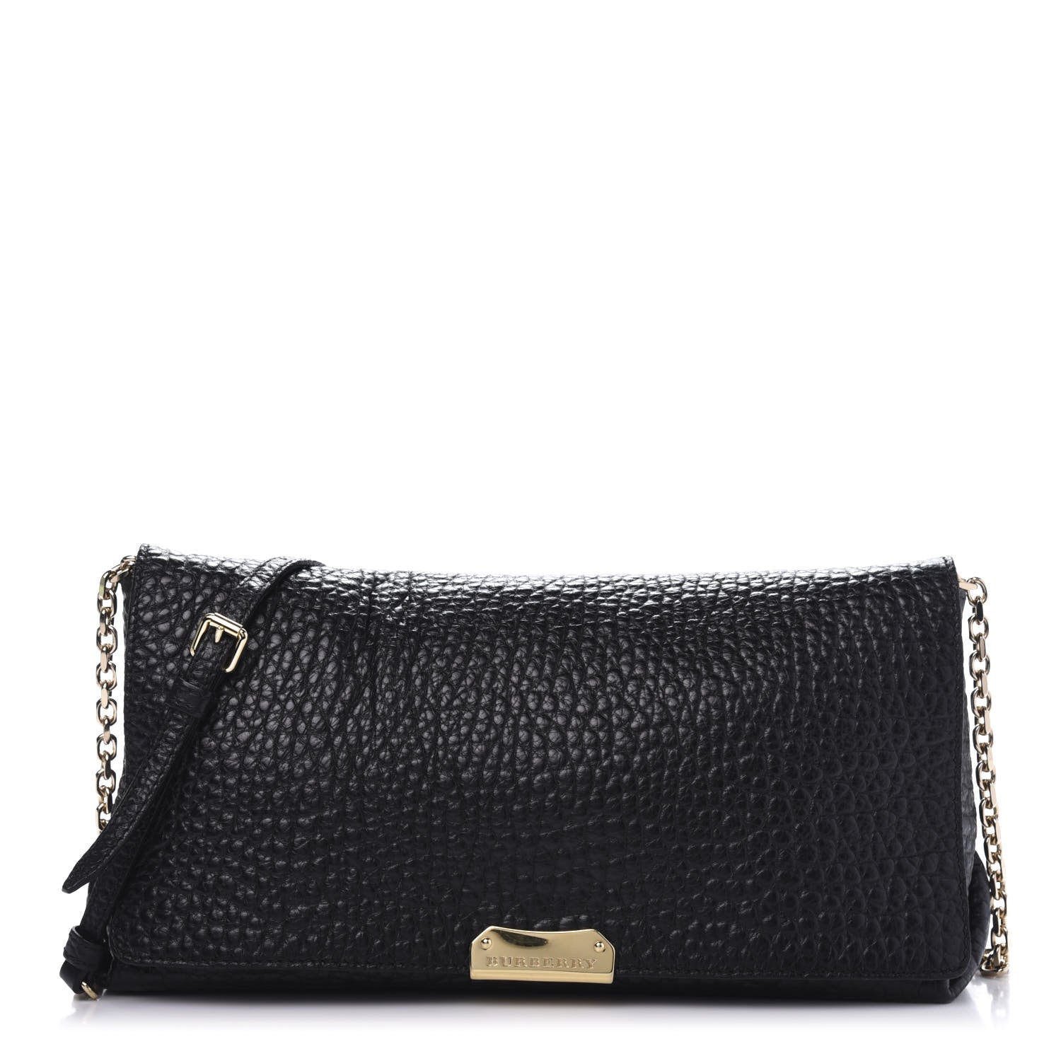 Burberry Signature Grain Medium Mildenhall Crossbody Bag Black 1 of 14