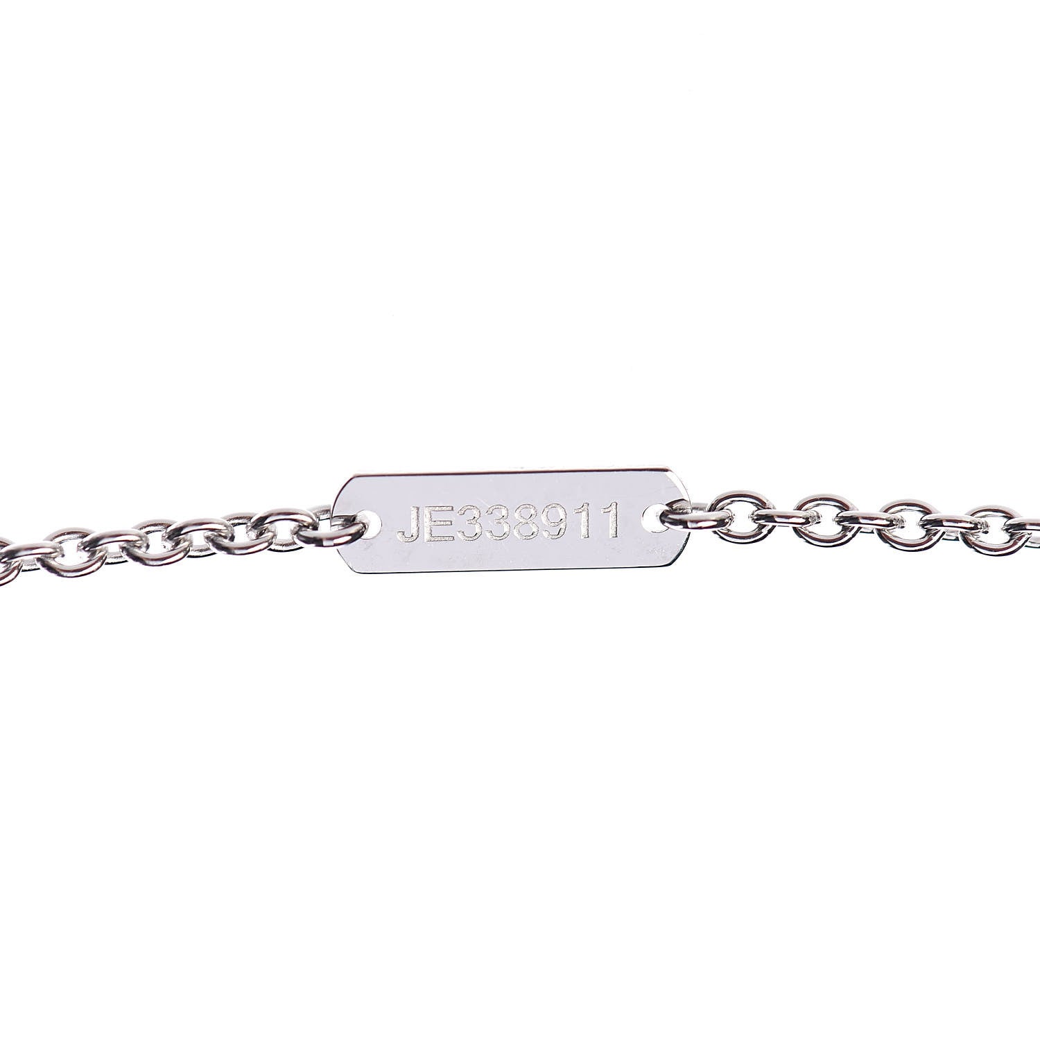 Van Cleef & Arpels 18K White Gold Diamond Pure Alhambra Pendant Necklace 7 of 8