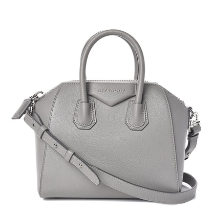 Givenchy Sugar Goatskin Mini Antigona Pearl Grey 1 of 10