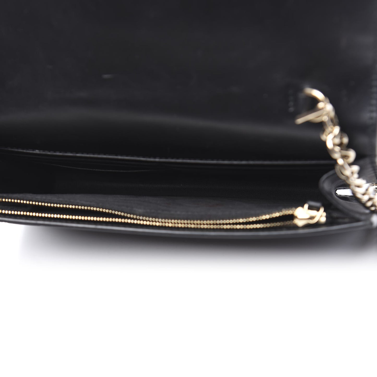 Guccissima Signature Bowy Chain Wallet Black