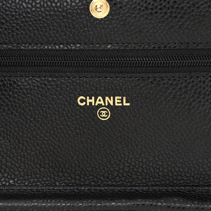 Chanel Caviar Quilted Wallet On Chain WOC Black 6 of 12