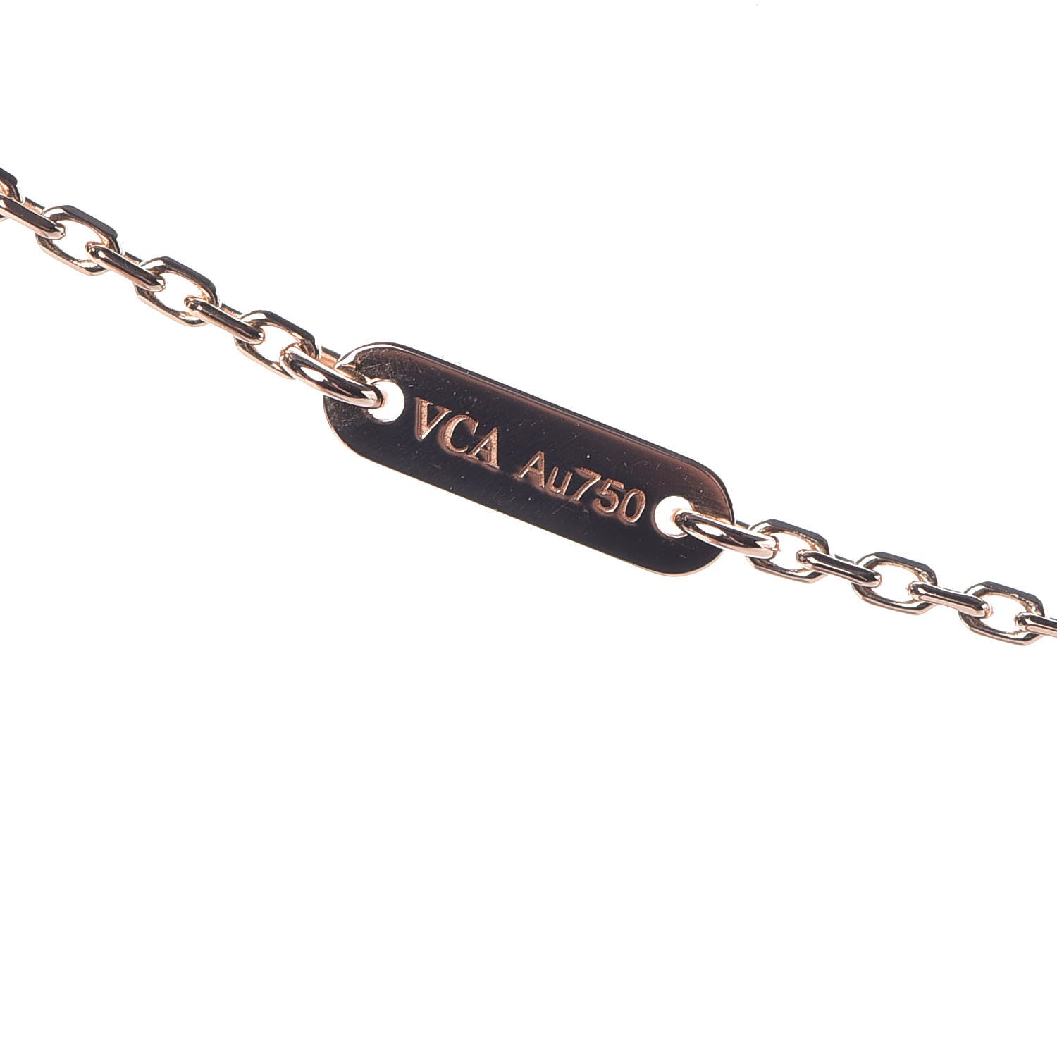 Van Cleef & Arpels 18K Rose Gold Sweet Alhambra Pendant Necklace 6 of 8