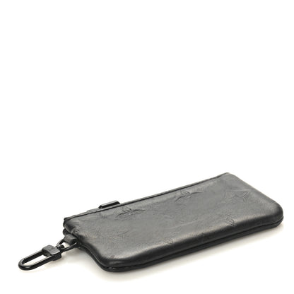 Louis Vuitton Calfskin Monogram Shadow Key Pouch Black 4 of 7