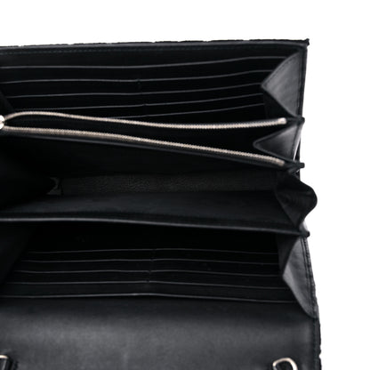 Gucci Velvet GG Monogram Mini Dionysus Chain Wallet Black 5 of 9