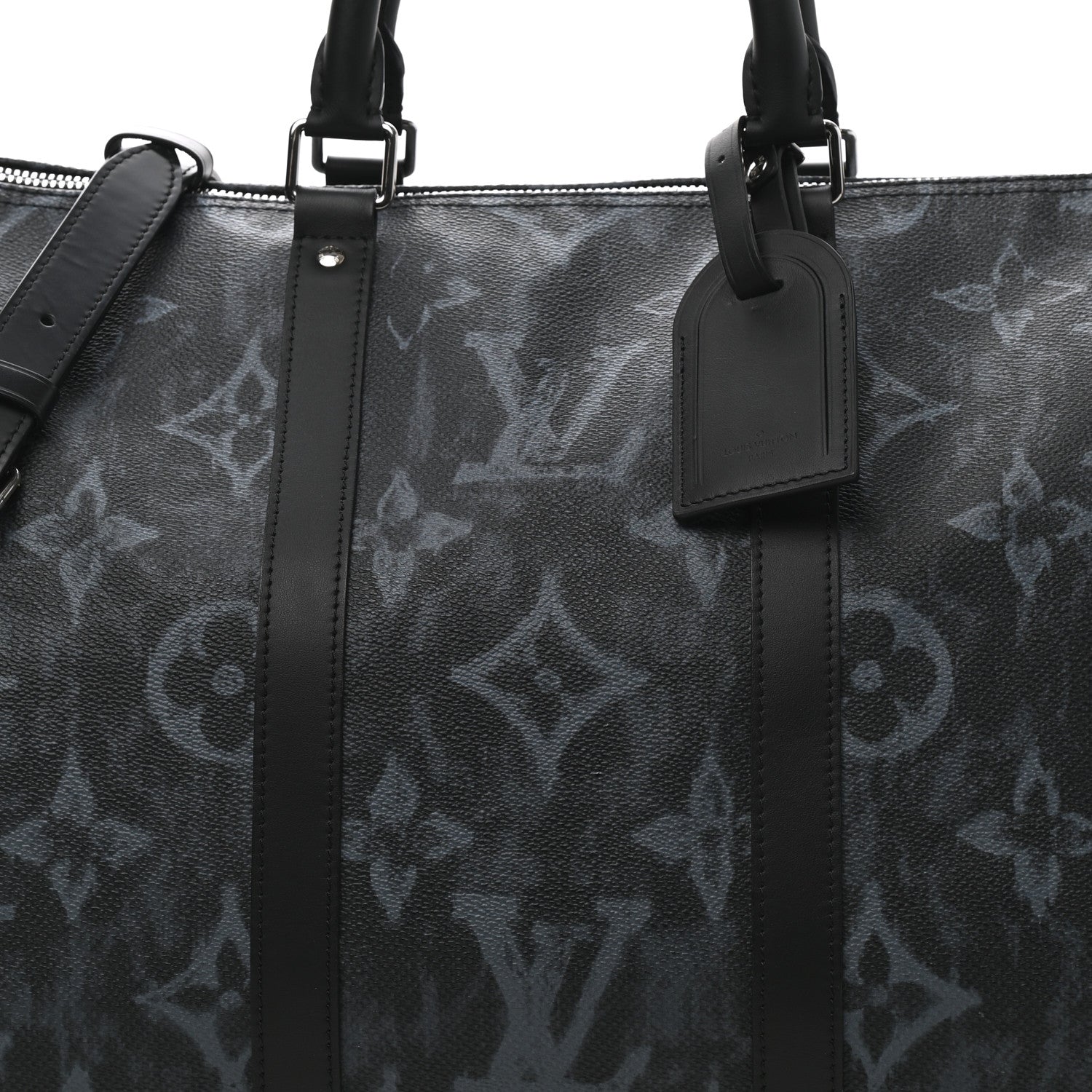 Louis Vuitton Monogram Pastel Keepall Bandouliere 50 Black 6 of 11