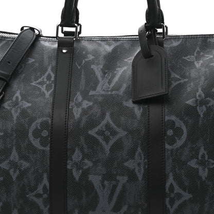 Louis Vuitton Monogram Pastel Keepall Bandouliere 50 Black 6 of 11