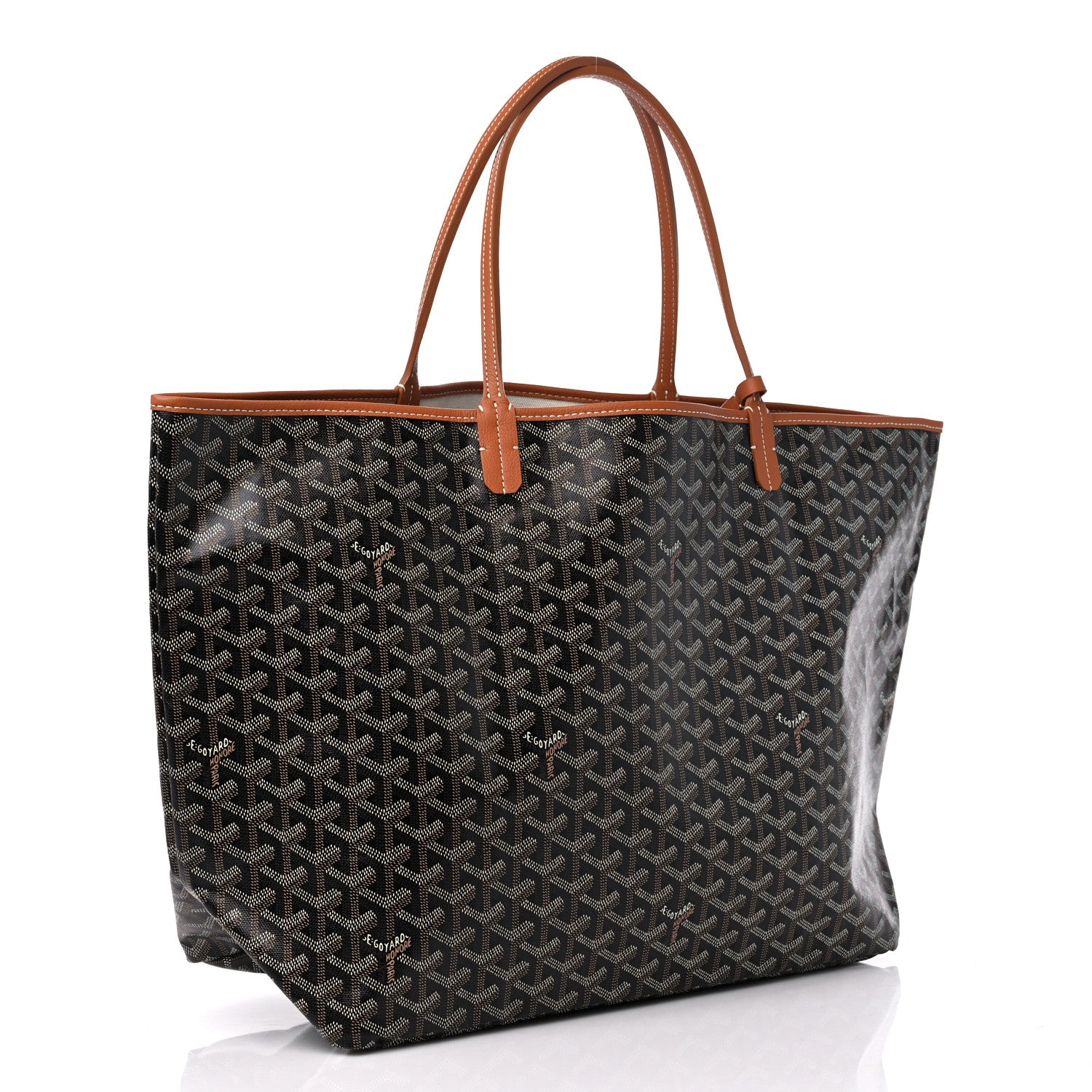 Goyard Goyardine Saint Louis GM Black Gold 4 of 10