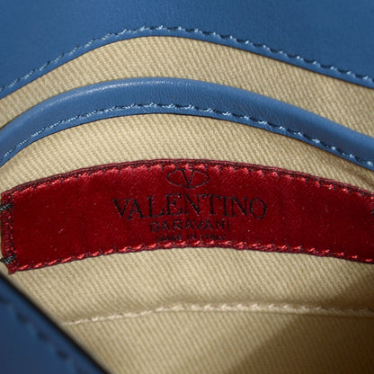 Valentino Garavani Vitello Rockstud Halfmoon Saddle Bag Light Sapphire 7 of 8