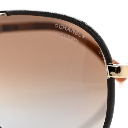 Chanel Metal Polarized Pilot Winter Sunglasses 4219-Q Brown 7 of 8