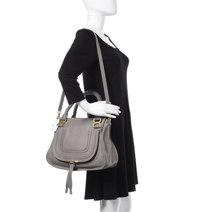 Chloe Calfskin Medium Marcie Satchel Cashmere Grey 2 of 13