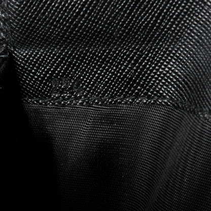 Prada Saffiano Triangle Continental Flap Wallet Nero Black 7 of 7