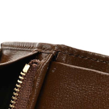 Gucci GG Supreme Monogram Horsebit 1955 Card Case Wallet Beige Ebony Brown Sugar 7 of 8
