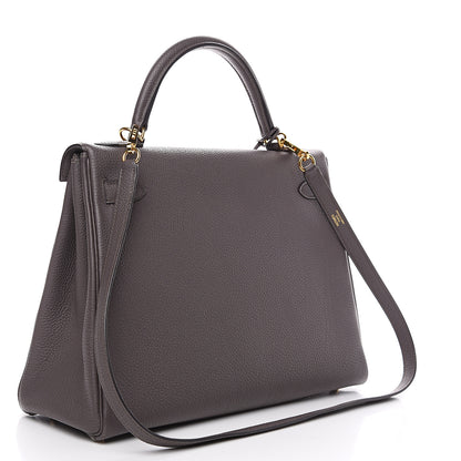 Hermes Togo Kelly Retourne 32 Etain 2 of 9