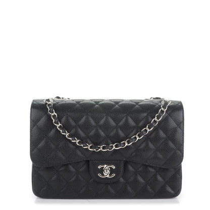 Chanel Caviar Quilted Jumbo Double Flap Black 1 of 7