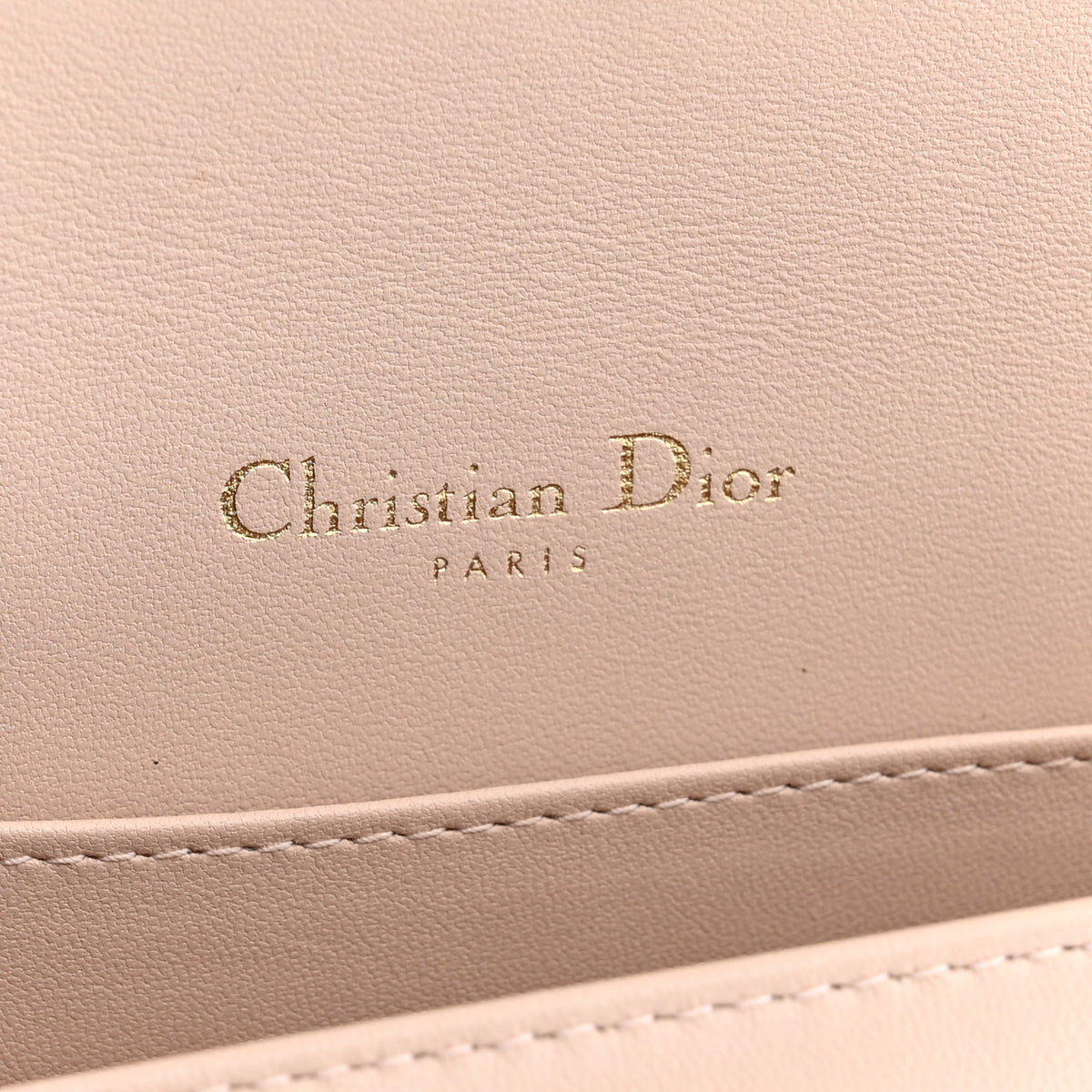 Christian Dior Lambskin Cannage Lady Dior Pouch Pink 7 of 14