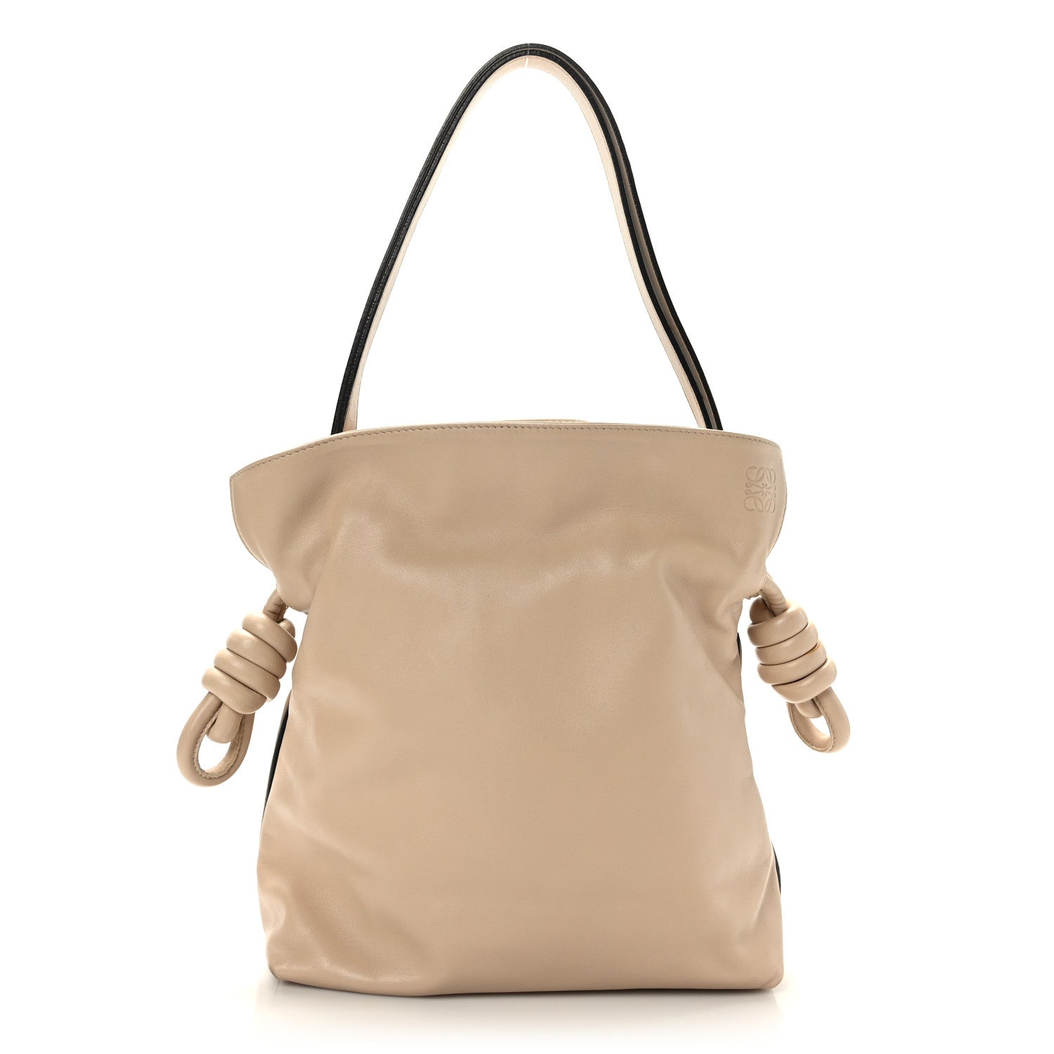 Loewe Calfskin Small Flamenco Knot Bag Ivory 1 of 8