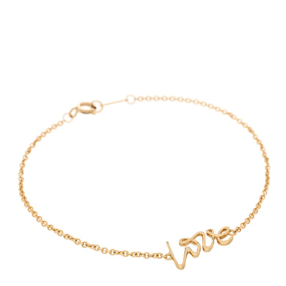 Tiffany 18K Yellow Gold Paloma Picasso Graffiti Love Bracelet 1 of 3
