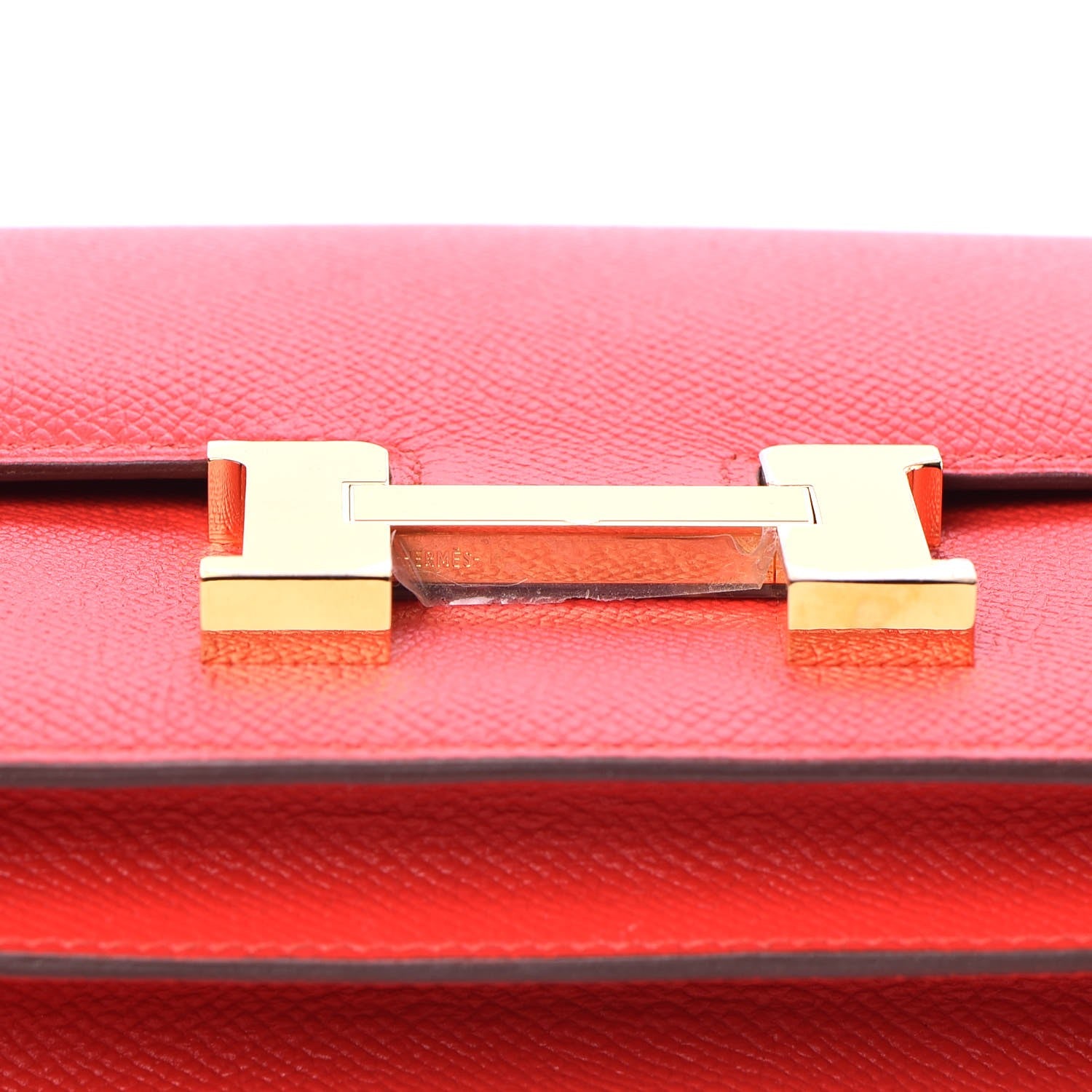 Hermes Epsom Horseshoe Constance 18 Rouge Tomate Etoupe 12 of 16