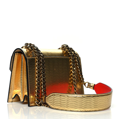 Christian Louboutin Metallic Calfskin Mini Elisa Shoulder Bag Gold 3 of 16