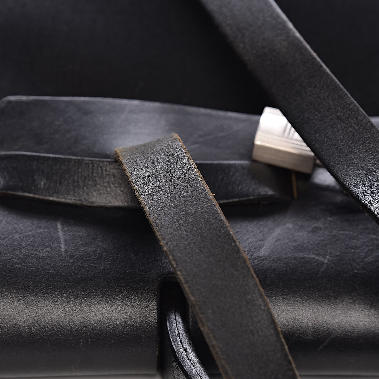 Hermes Toile Vache Calfskin Herbag 30 PM Backpack Black 12 of 15
