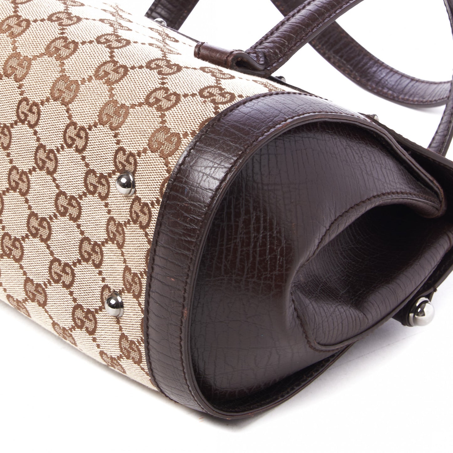 Monogram Bamboo Bullet Bag Dark Brown