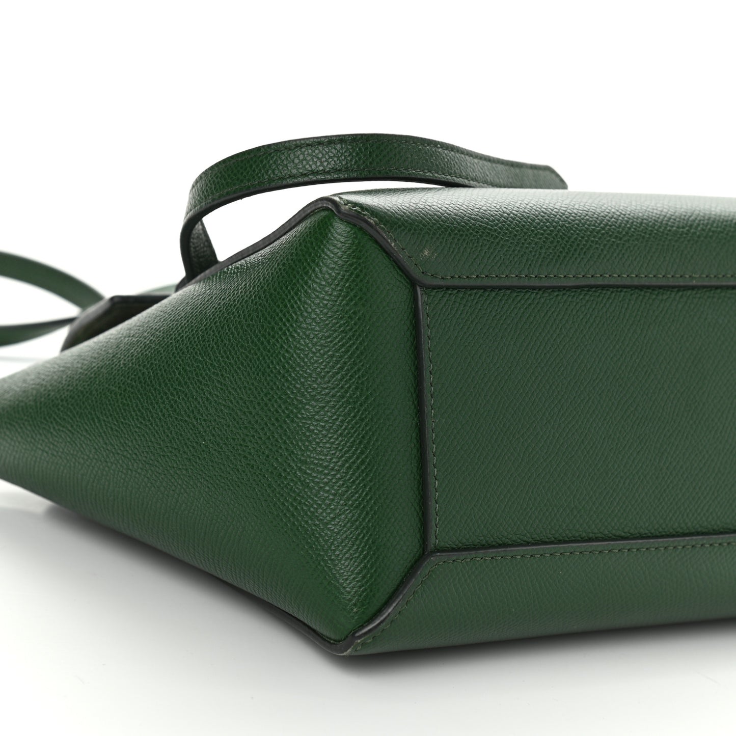 Grained Calfskin Nano Belt Bag Dark Green