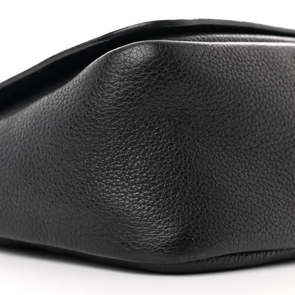 Prada Vitello Daino Soft Flap Crossbody Black 9 of 10