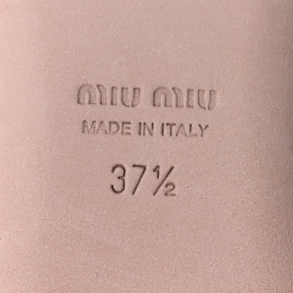 Miu Miu Velluto Froisse Ballerina Flats 37.5 Blue 7 of 7