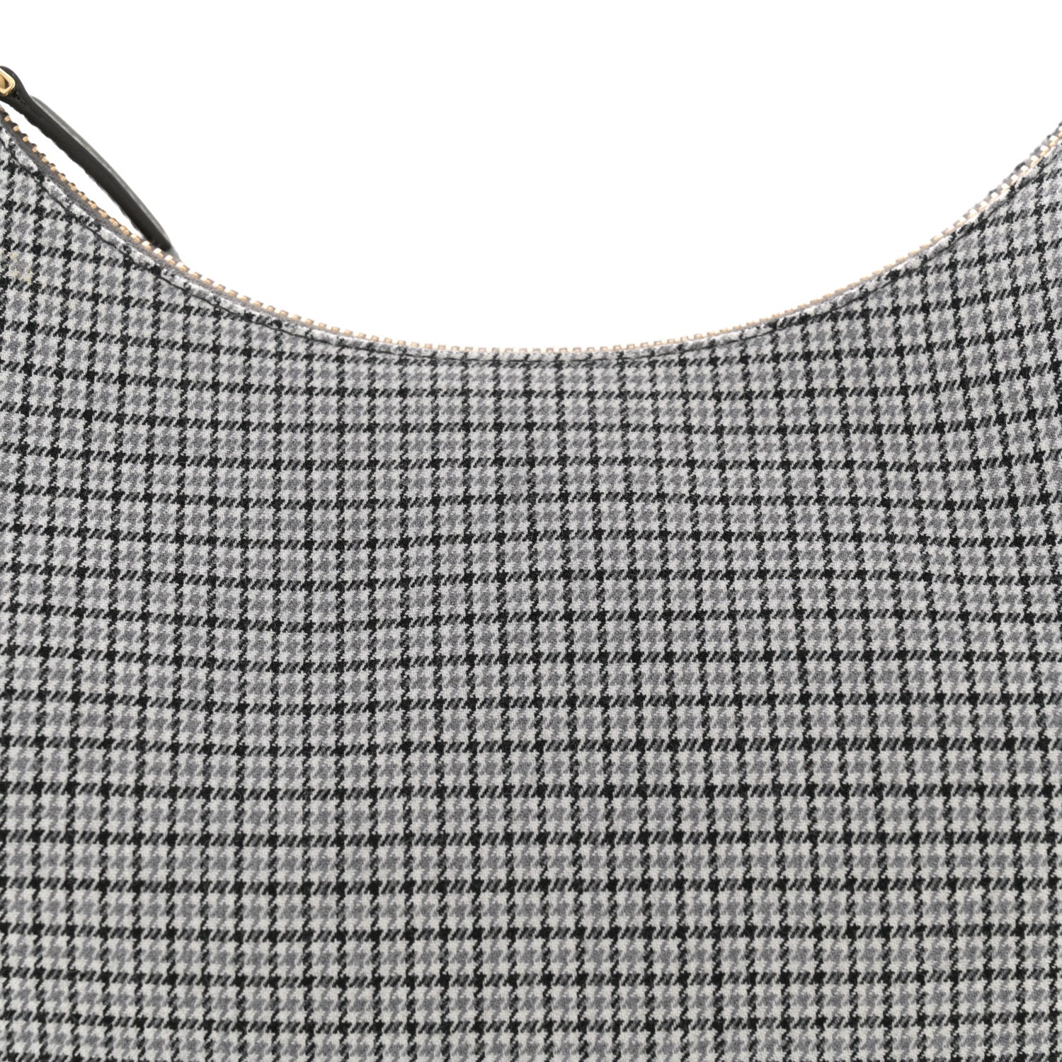 Fendi Wool Vitello Grace Small Houndstooth Small Fendigraphy Hobo Bag Grigio Anthracite 8 of 10
