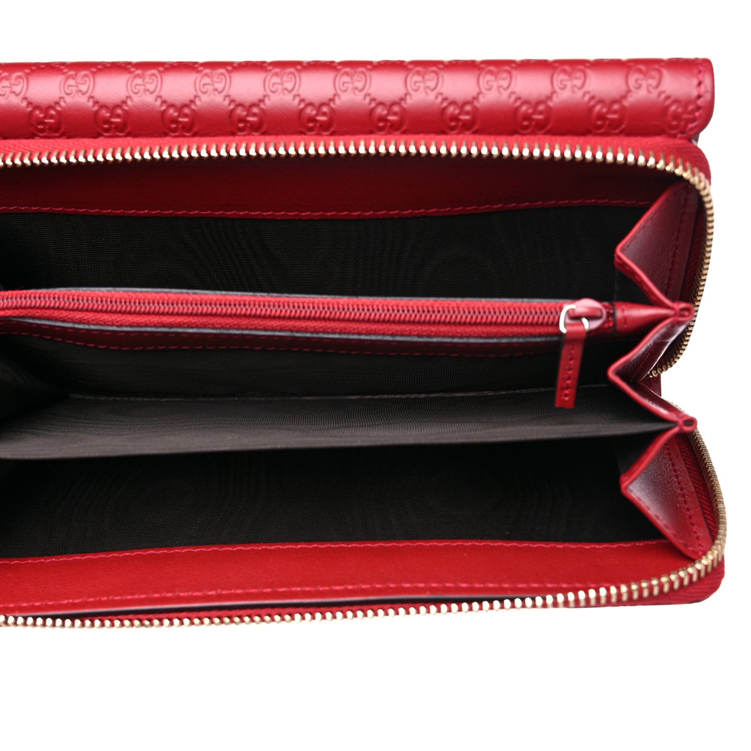 Gucci Soft Microguccissima Continental Zip Wallet Red 5 of 15