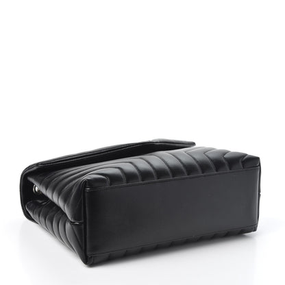 Saint Laurent Calfskin Y Quilted Monogram Medium Loulou Chain Satchel Black 3 of 9