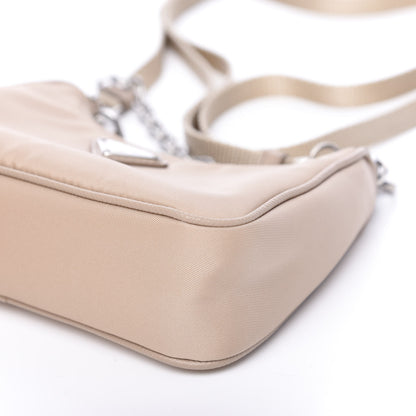 Prada Tessuto Nylon Saffiano Mini Re-Edition 2000 Shoulder Bag Cammeo 7 of 9