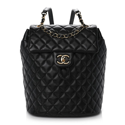 Chanel Lambskin Quilted Small Urban Spirit Backpack Black 1 of 10