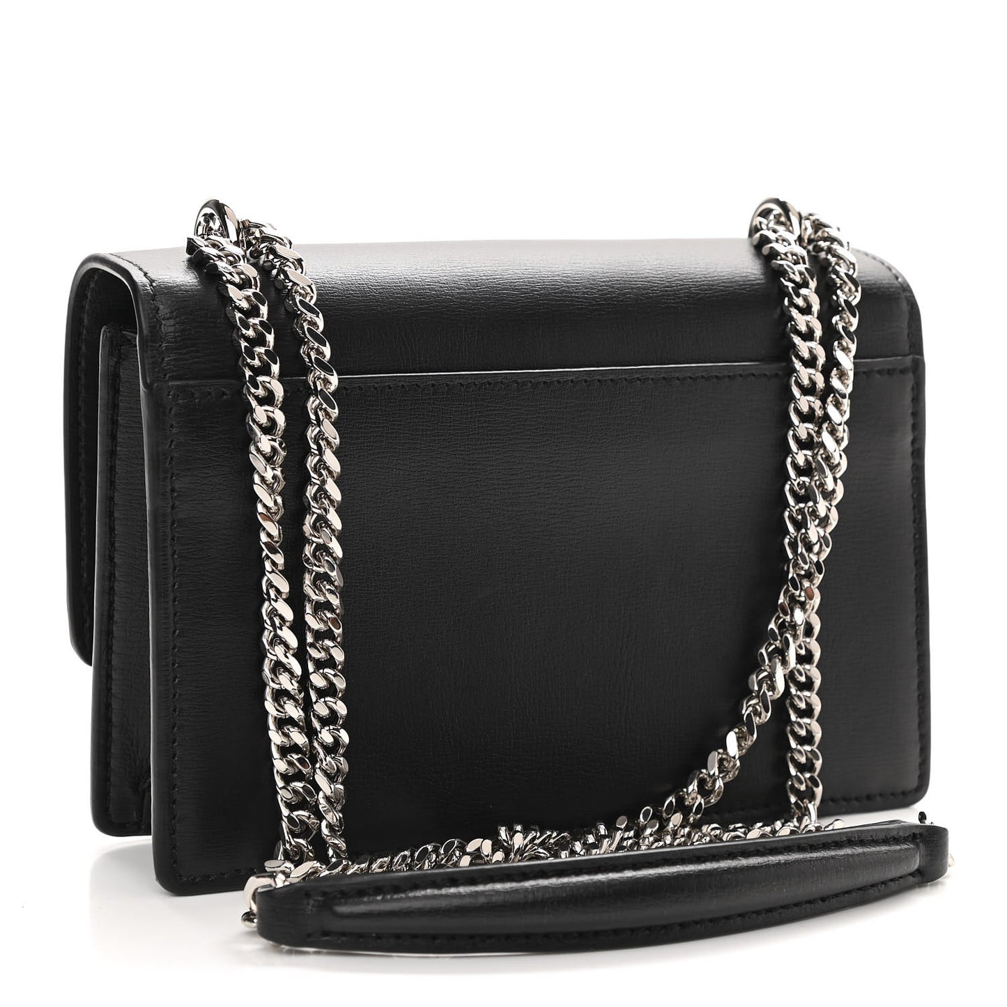 Calfskin Monogram Sunset Chain Wallet Black