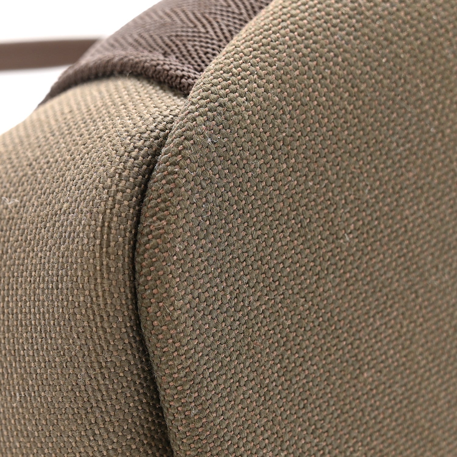 Hermes Toile Sac De Pansage Groom Kaki Feu 11 of 12