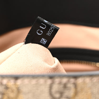 Gucci GG Supreme Monogram Bees Medium Padlock Tote Beige Oro Black 7 of 10