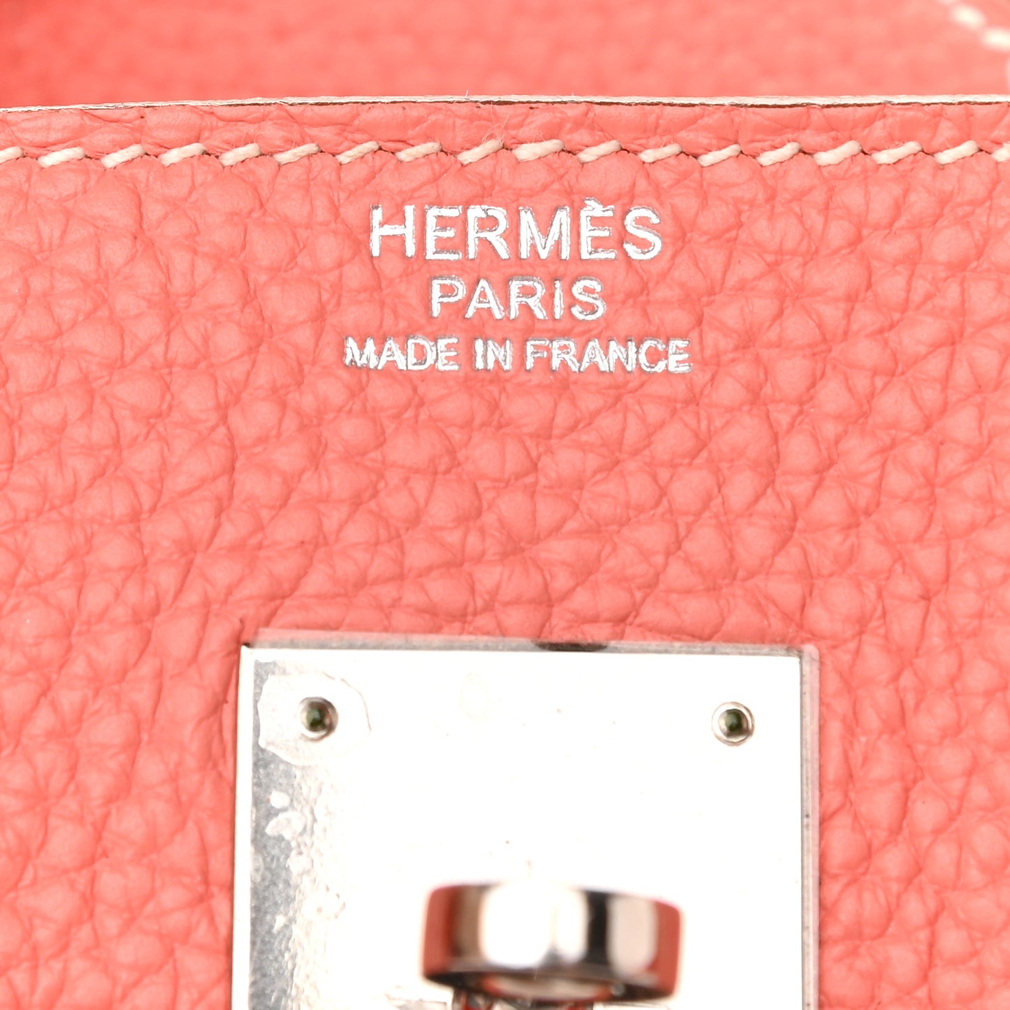 Taurillon Clemence Birkin 30 Crevette