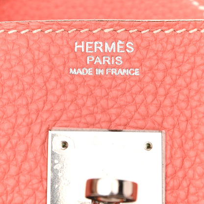 Hermes Taurillon Clemence Birkin 30 Crevette 5 of 9