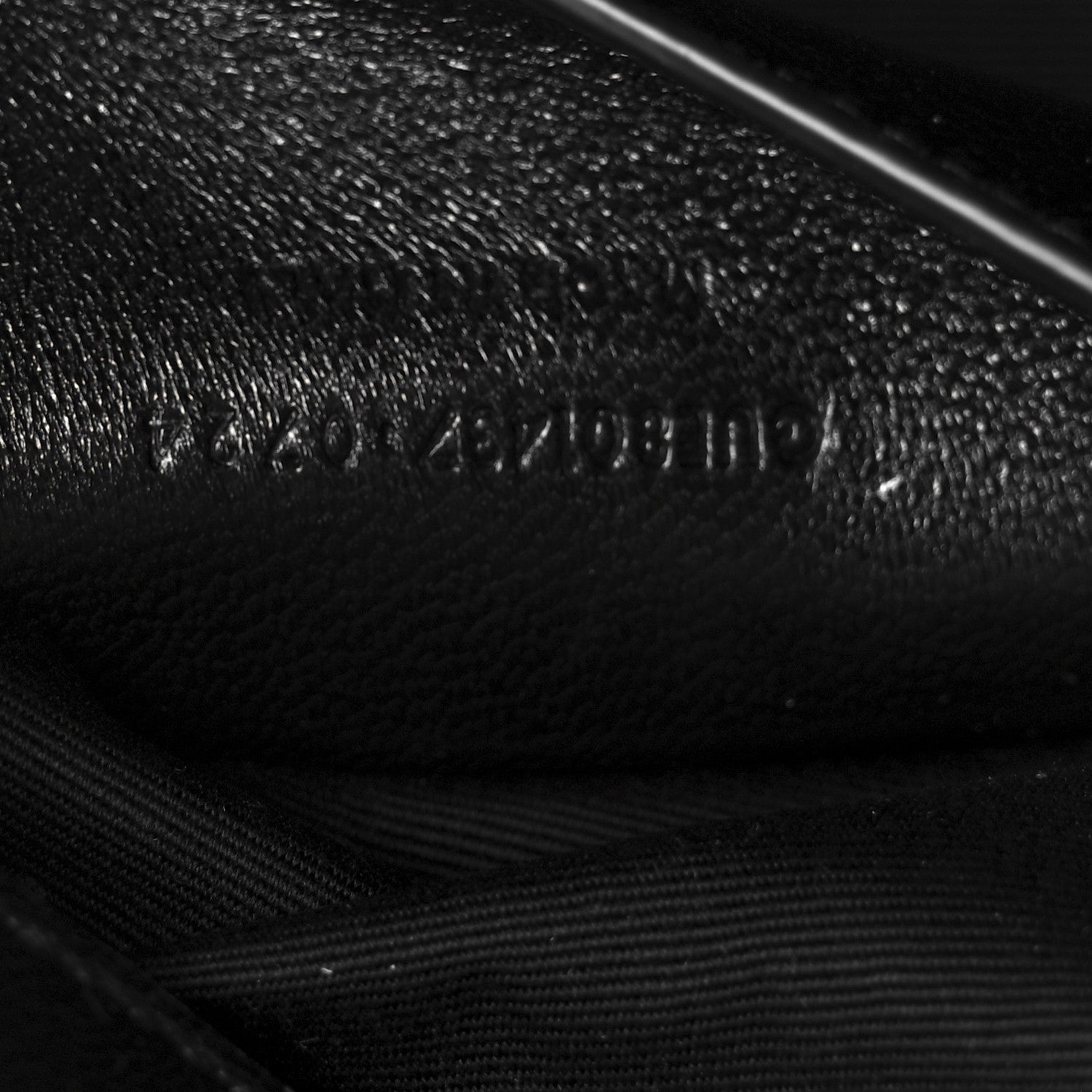 Saint Laurent Lambskin Chevron Quilted Small Loulou Black 9 of 13