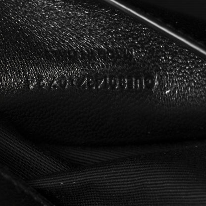 Saint Laurent Lambskin Chevron Quilted Small Loulou Black 9 of 13