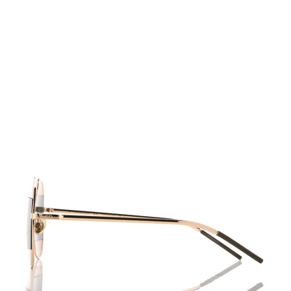 Christian Dior Split 1 Aviator Sunglasses Gold Silver 3 of 7