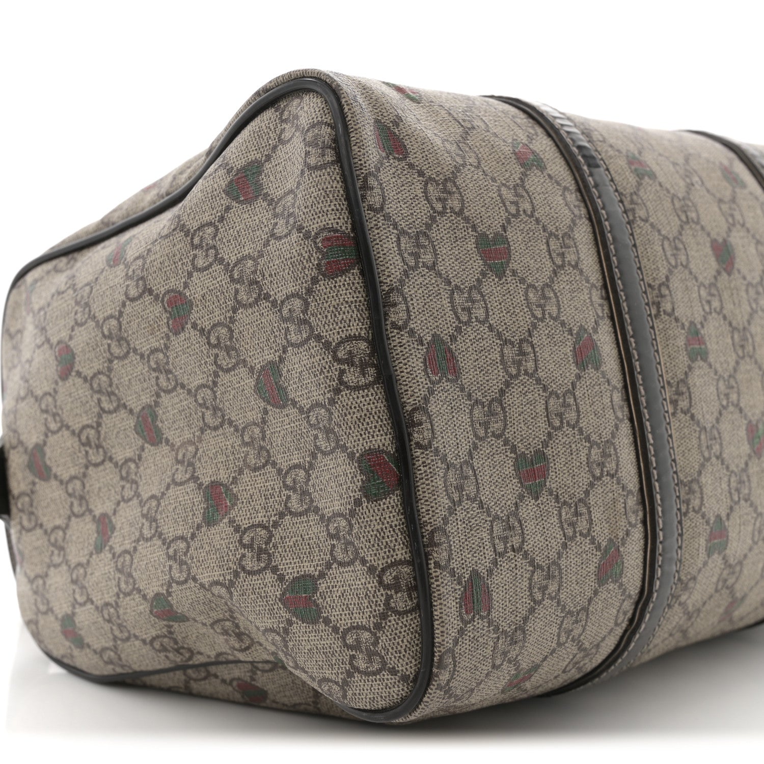 Gucci GG Plus Monogram Hearts Medium Joy Boston Dark Brown 8 of 14